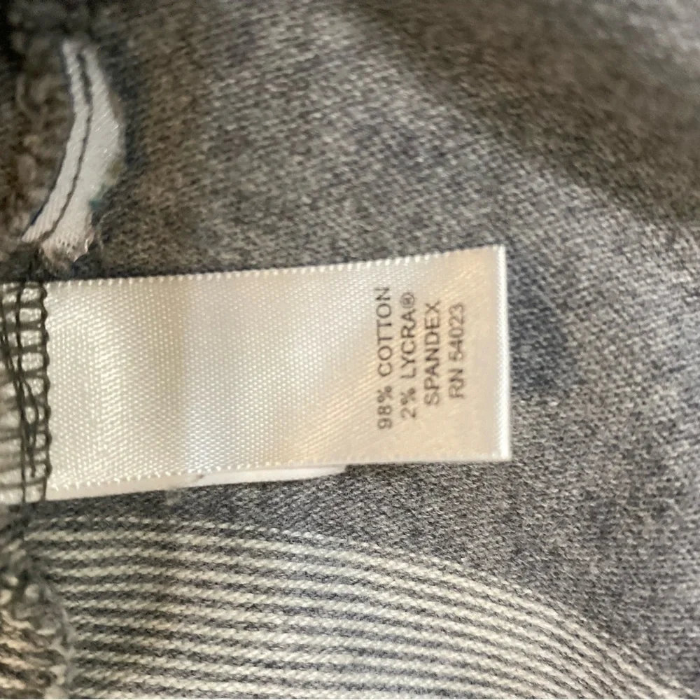 Gray Striped Long Sleeve Shirt banana Republic L